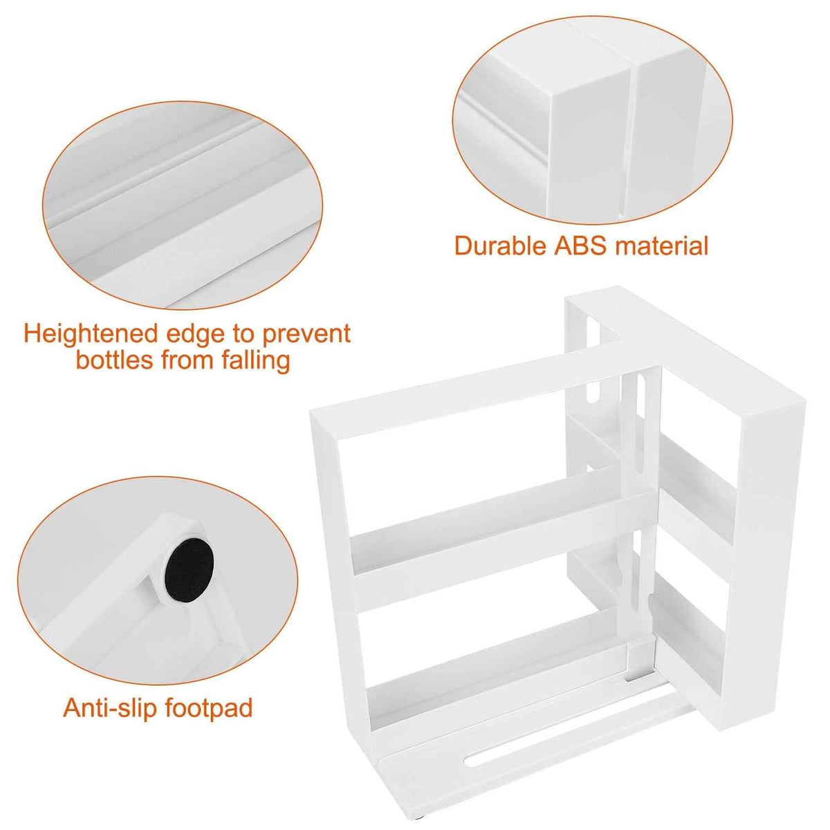 Swivel Cabinet Spice Organizer Revolving Kitchen Rack (Lazy Susan)