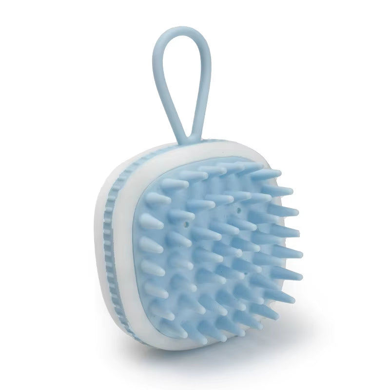 Hair Shampoo Brush with Soft Silicone,Scalp Massager Brush Head,Dandruff Removal,Waterproof Shower Scalp Scrubber