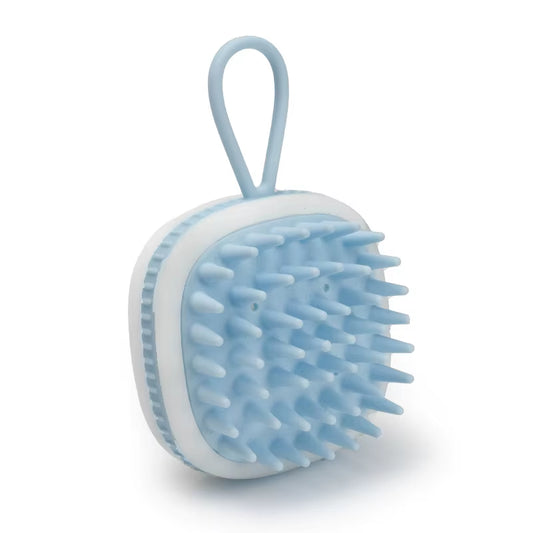 Hair Shampoo Brush with Soft Silicone,Scalp Massager Brush Head,Dandruff Removal,Waterproof Shower Scalp Scrubber