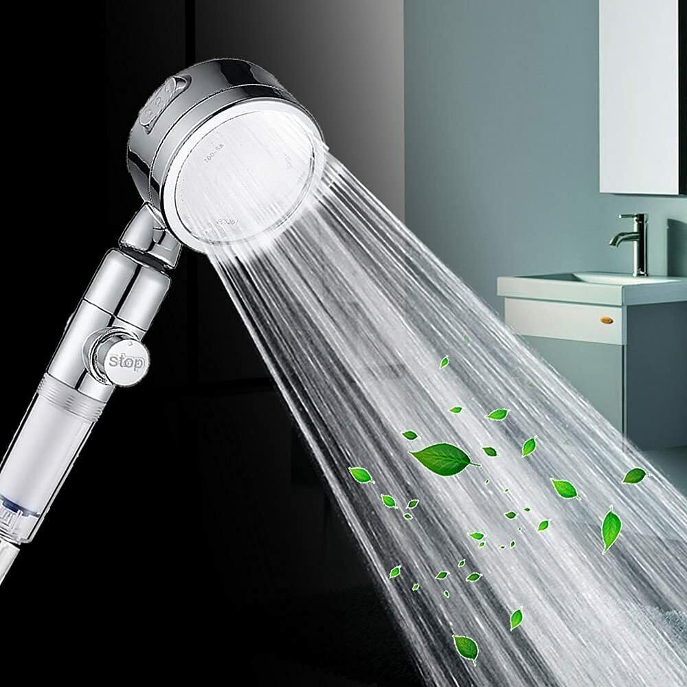 3-Mode High-Pressure Filtered Handheld Shower Head