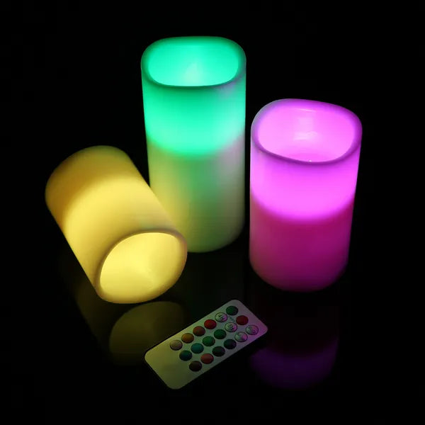 3-Pack Flameless LED Votive Candles