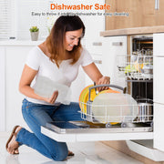 Stackable 18-Egg Refrigerator Storage Holder - Multi-angle profile view