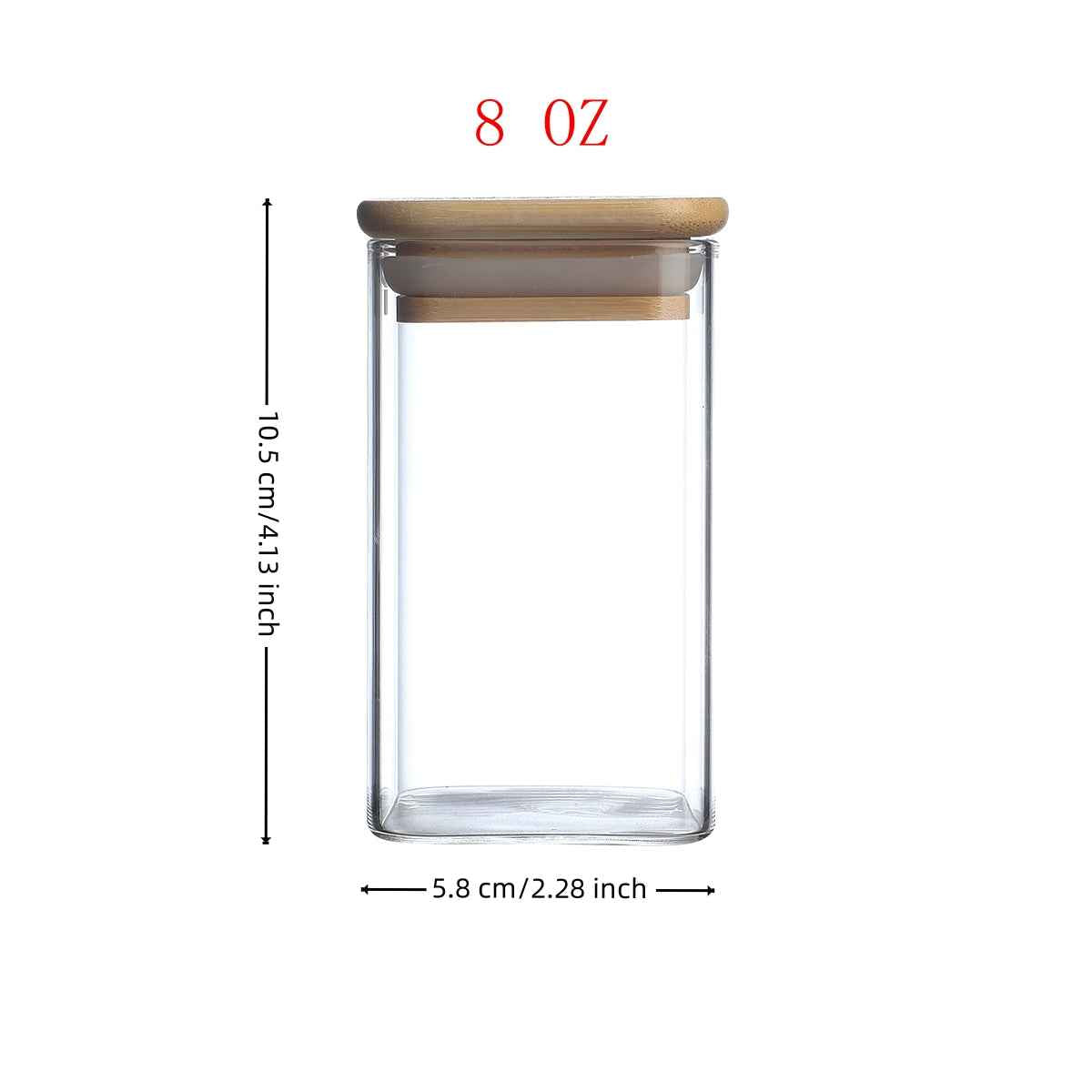 12-Piece Square Glass Spice Jars with Labels & Chalkboard Stickers