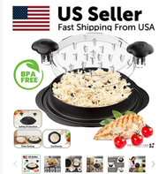Large Twist Chicken Shredder Tool with Non-Slip Handles - Close-up material and construction