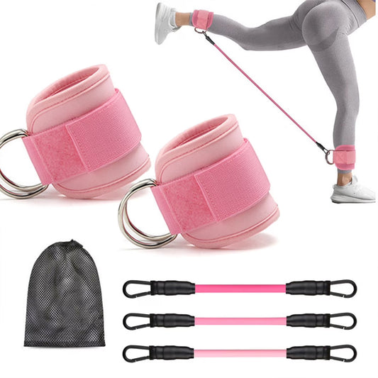 Ankle Resistance Bands for Working Out with Cuffs, Leg Butt Training Equipment Exercise Bands