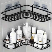 No-Drill Wall-Mounted Shower Caddy Shelf Rack (Triangle Basket)