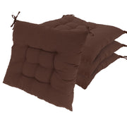 4-Pack Tie-On Square Chair Cushions