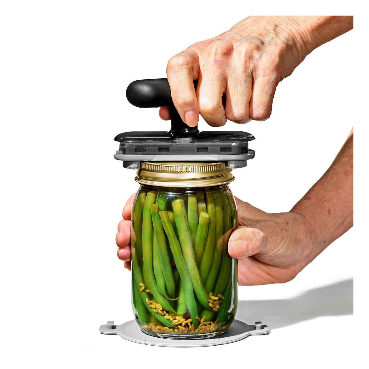 Ergonomic Multi-Functional Bottle, Can & Stubborn Jar Lid Opener