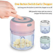 Cordless Electric Mini Garlic & Food Chopper - Functional features and details