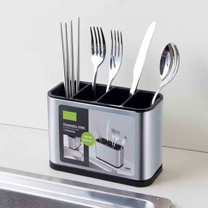 Countertop Cutlery & Utensil Drying Caddy Organizer