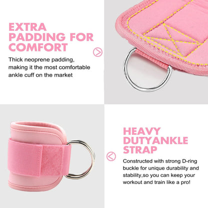 Ankle Resistance Bands for Working Out with Cuffs, Leg Butt Training Equipment Exercise Bands