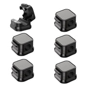 Magnetic Adhesive Cable Management Clips & Cord - Multi-angle profile view