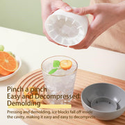 Silicone Ice Cup Mold & Crushed Ice Maker Bucket - Close-up material and construction