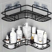 Wall-Mounted Corner Shower Caddy & Bathroom Storage Shelf (No Drilling)
