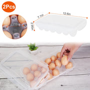 Stackable 18-Egg Refrigerator Storage Holder - Dimensions and specification details