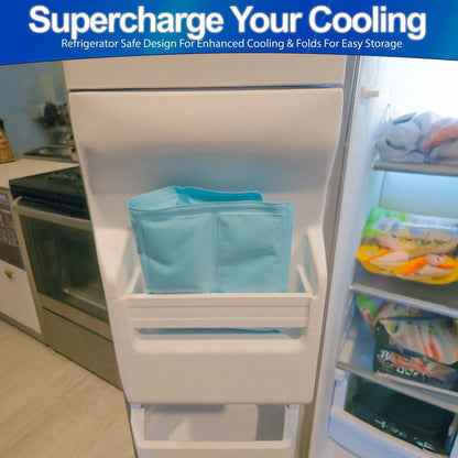 Cooling Gel Pillow Pad Insert for Night Sweats and Hot Flashes Relief – Fridge Safe, Reusable