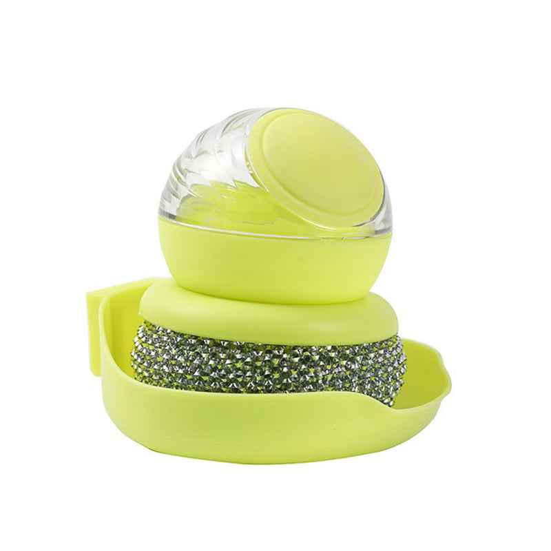 Heavy-Duty Stainless Steel Dish & Pot Scrubber Brush