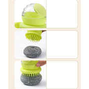 Heavy-Duty Stainless Steel Dish & Pot Scrubber Brush - Installation and setup perspective