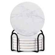 6-Piece Ceramic Coaster Set with Stand