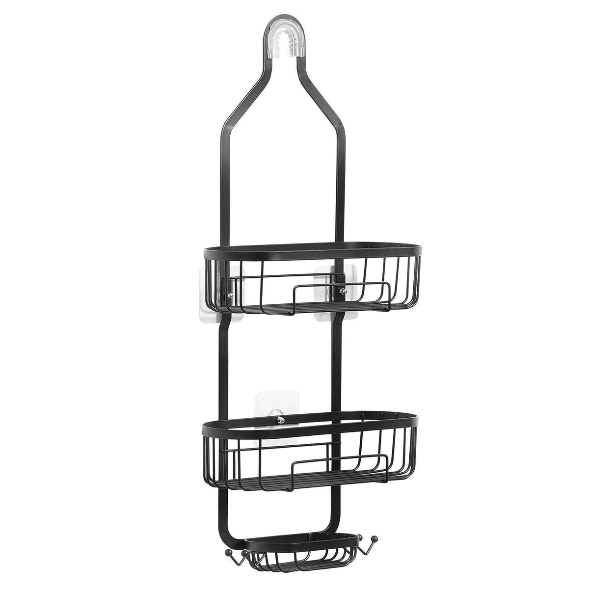 3-Tier Hanging Shower Caddy & Bathroom Storage Organizer Shelf
