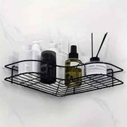 No-Drill Wall-Mounted Shower Caddy Shelf Rack (Triangle Basket)
