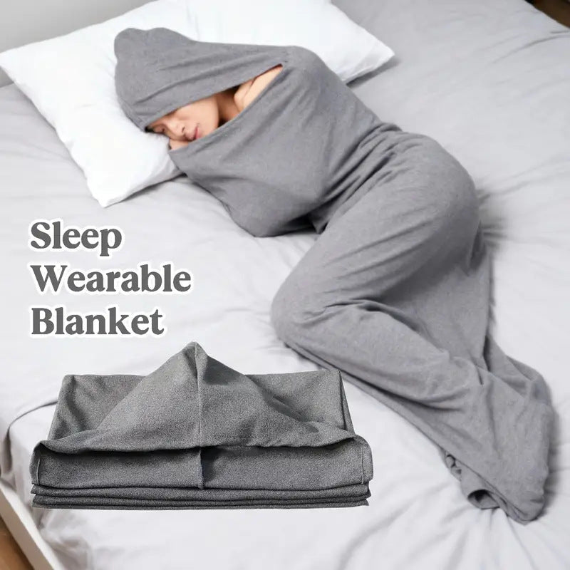 Wearable Hooded Sleep Pod Blanket