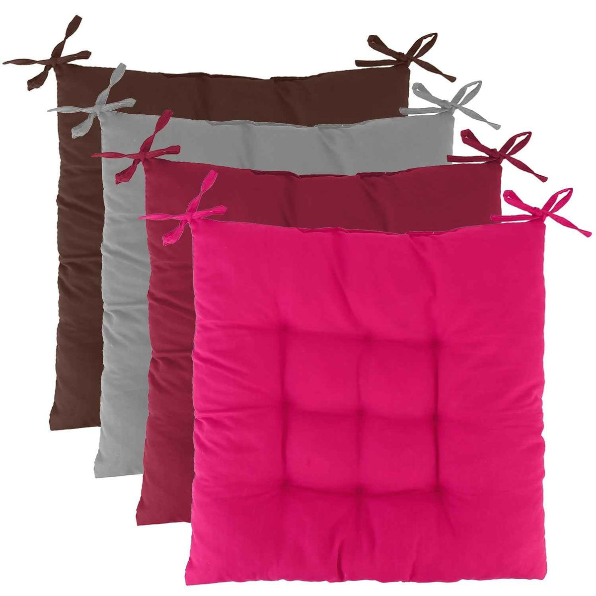 4-Pack Tie-On Square Chair Cushions