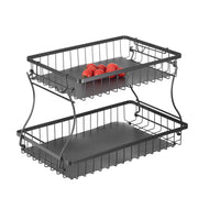 2-Tier Countertop Fruit Basket with Banana Hanger