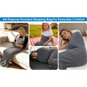 Wearable Hooded Sleep Pod Blanket