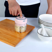 Cordless Electric Mini Garlic & Food Chopper - Close-up material and construction