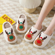 Plush Elk Fleece Winter House Slippers - Dimensions and specification details