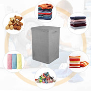 Foldable Laundry Hamper with Lid and Handles