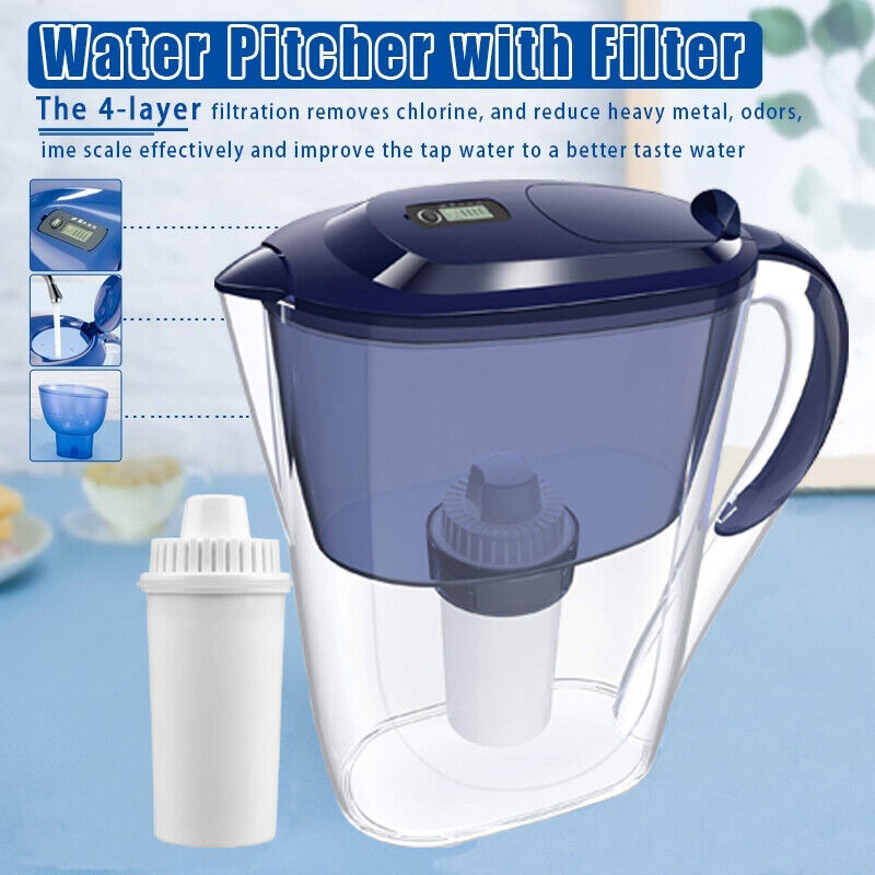 10-Cup Water Filter Pitcher with Electronic Indicator