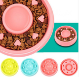Slow-feeder anti-choke dog bowl