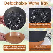 4-Pack Self-Watering Hanging Planters