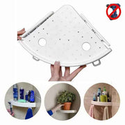 Bathroom Wall Corner Shelf Organizer Storage Rack (No Drilling)