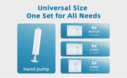 Vacuum Space-Saver Storage Compression Bags with Hand Pump (10-Pack)