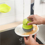 Heavy-Duty Stainless Steel Dish & Pot Scrubber Brush - Multi-angle profile view