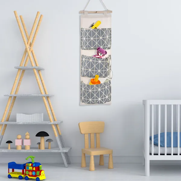 Over-Door Closet Hanging Storage Bag Organizer with - Functional features and details