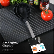 Heat-Resistant Stainless Steel Cooking Utensil Set - Dimensions and specification details
