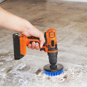 Drill Brush Power Scrubber Attachment Set for Tile, - Dimensions and specification details