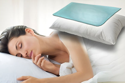 Cooling Gel Pillow Pad Insert for Night Sweats and Hot Flashes Relief – Fridge Safe, Reusable
