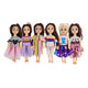 Kawaii 6 Items/Lot Kids Toys 5.5 Inch Little Girs Boys Fashion Clothes Dress Accessories For Girls DIY Birthday Christmas Gift