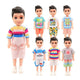 Kawaii 6 Items/Lot Kids Toys 5.5 Inch Little Girs Boys Fashion Clothes Dress Accessories For Girls DIY Birthday Christmas Gift