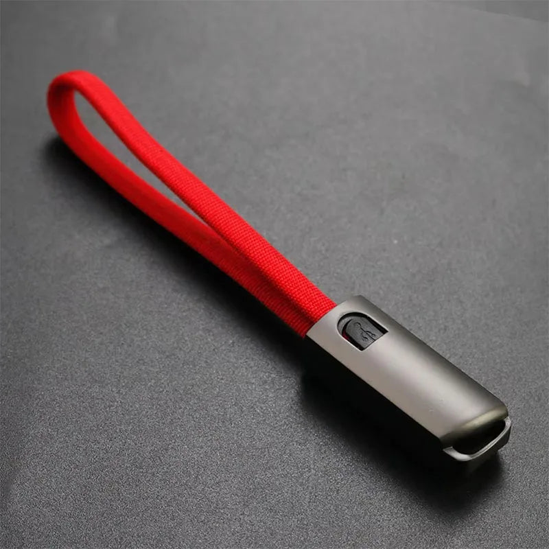 1PC Hanging Rope Keychain Charging Cable Suitable For Mobile Phone And Tablet Fast Charging Type-C Interface Portable Data Cable