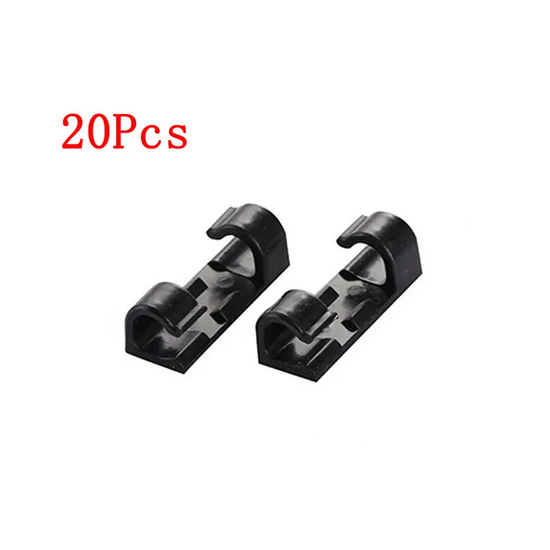 Cable Organizer Clips Cable Management Desktop Workstation ABS Wire Manager Cord Holder USB Charging Data Line Bobbin Winder