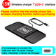 15W Fast Wireless Charger Pad - USB-C Compatible
