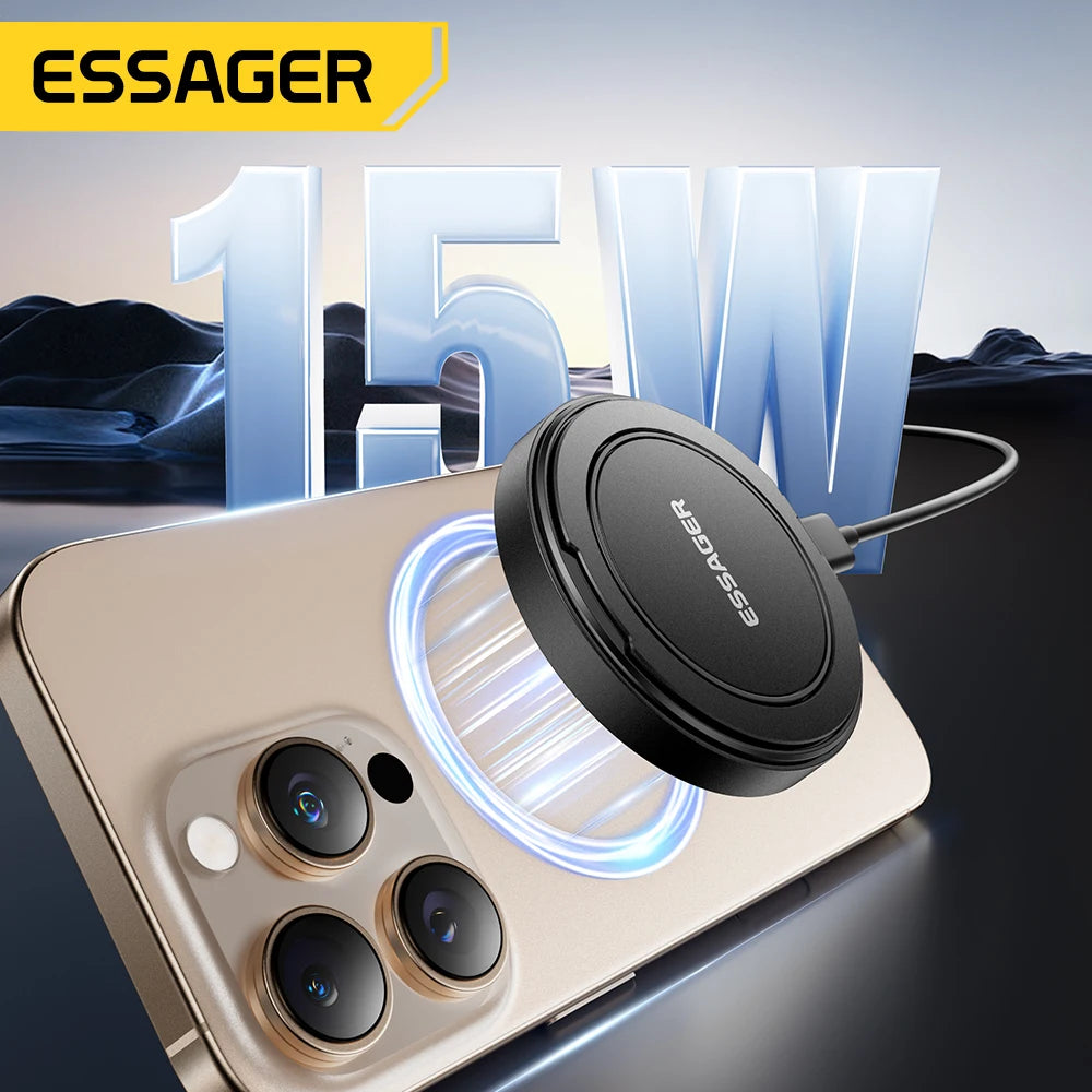 15W Magnetic Wireless Charger with Holder - Fast Charging