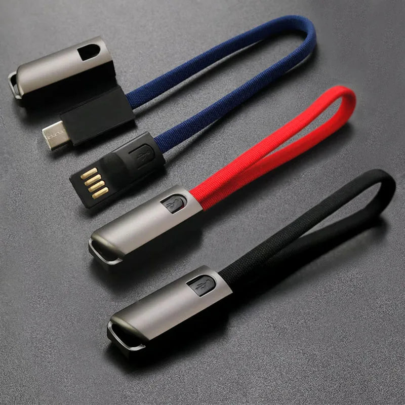 1PC Hanging Rope Keychain Charging Cable Suitable For Mobile Phone And Tablet Fast Charging Type-C Interface Portable Data Cable