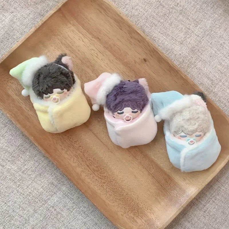 Cute 5cm Cotton Dolls Clothes Swaddling Clothes Changing Clothes Sleeping Bags Doll Accessories Kids DIY Toys Gifts